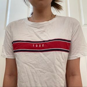 White 1996 Crop Top